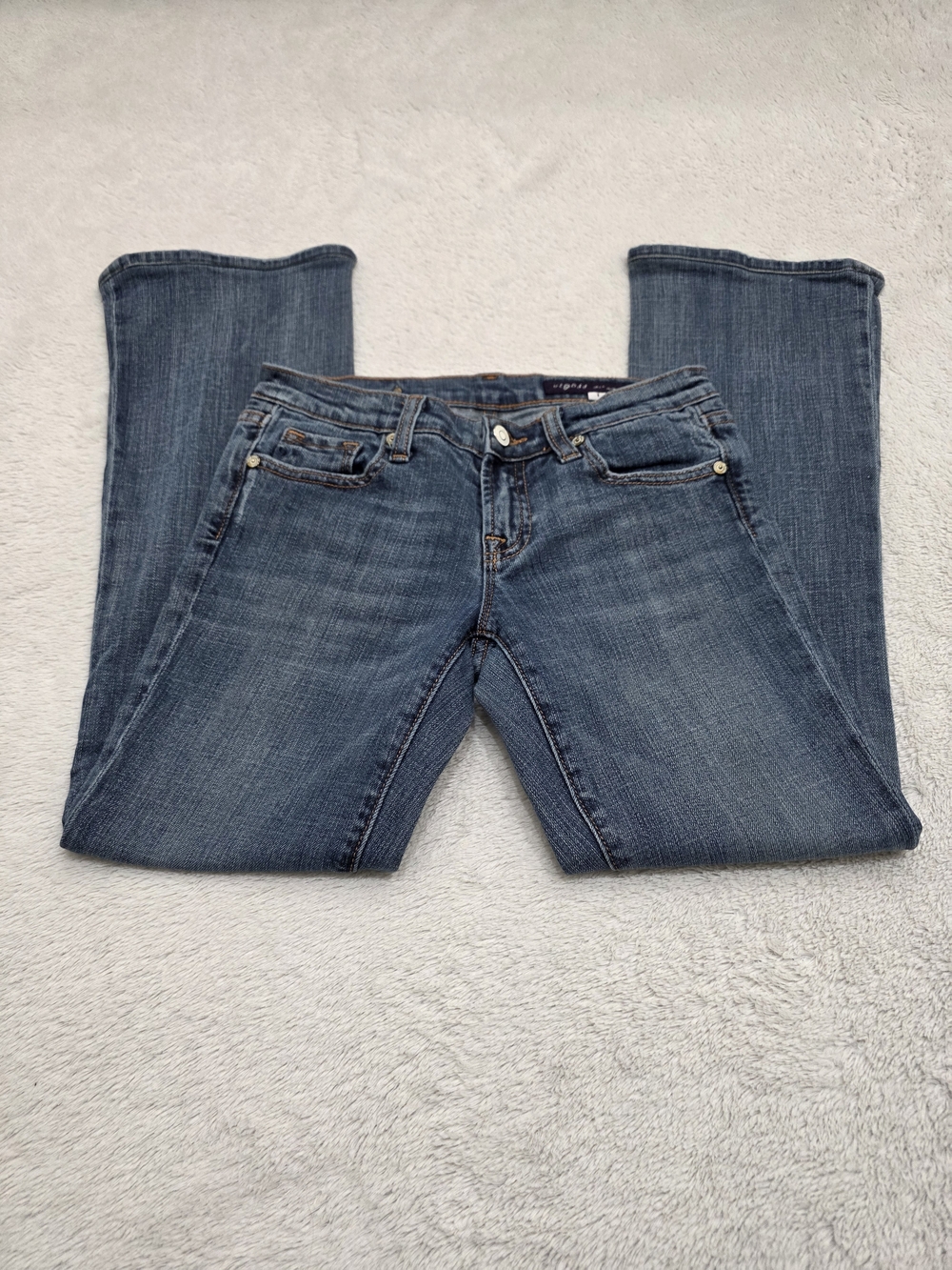 Vintage Vigoss Women's Boot Cut Jeans in Dark Blue Wash